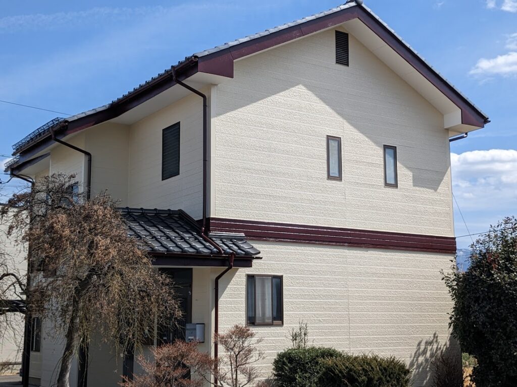 松本市A様邸の外壁塗装施工後